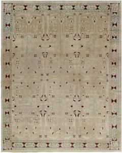 Authentic 19th Century Indian Agra Handmade Wool Carpet - 2461389