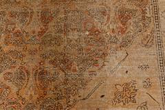 Authentic 19th Century Indian Amritsar Beige Brown Handmade Wool Rug - 2461230