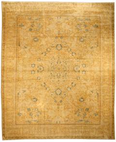 Authentic 19th Century Indian Beige Wool Rug - 2461460
