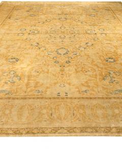 Authentic 19th Century Indian Beige Wool Rug - 2461461