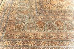 Authentic 19th Century Oversized Persian Kirman Handmade Wool Rug - 2461957