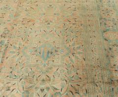Authentic 19th Century Persian Kashan Handmade Wool Rug - 2461878