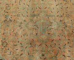 Authentic 19th Century Persian Kashan Handmade Wool Rug - 2461881