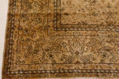 Authentic 19th Century Persian Kirman Beige Handmade Wool Carpet - 2465011