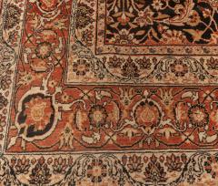 Authentic 19th Century Persian Kirman Botanic Handmade Wool Rug - 2461529
