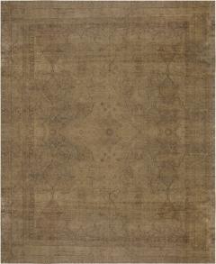 Authentic 19th Century Persian Kirman Botanic Handmade Wool Rug - 2461889