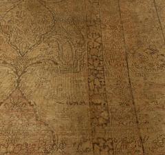 Authentic 19th Century Persian Kirman Botanic Handmade Wool Rug - 2461893