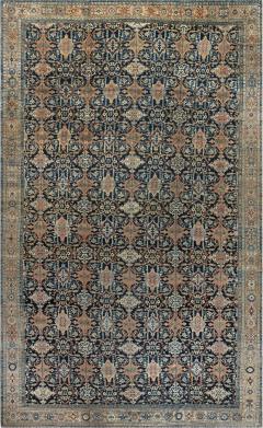 Authentic 19th Century Persian Malayer Handmade Wool Rug - 2462072
