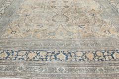 Authentic 19th Century Persian Meshad Handmade Wool Carpet - 2462003