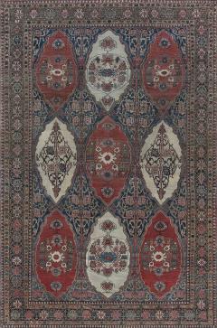 Authentic 19th Century Persian Senneh Red Handmade Wool Carpet - 2462096