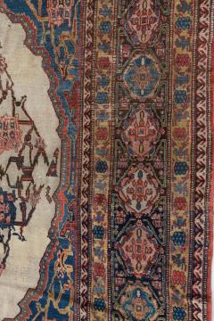 Authentic 19th Century Persian Senneh Red Handmade Wool Carpet - 2462100