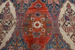 Authentic 19th Century Persian Senneh Red Handmade Wool Carpet - 2462101