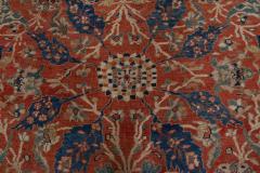 Authentic 19th Century Persian Sultanabad Red Handmade Wool Rug - 2462028