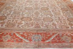 Authentic 19th Century Persian Sultanabad Red Handmade Wool Rug - 2465228