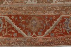 Authentic 19th Century Persian Sultanabad Red Handmade Wool Rug - 2465230