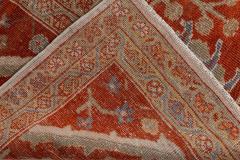 Authentic 19th Century Persian Sultanabad Red Handmade Wool Rug - 2465231