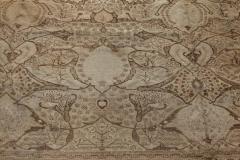 Authentic 19th Century Persian Tabriz Botanic Beige Brown Carpet - 2464744