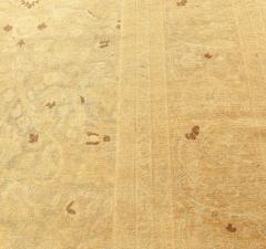 Authentic 19th Century Persian Tabriz Botanic Brown Hand Knotted Wool Rug - 2461763