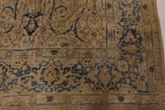 Authentic 19th Century Persian Tabriz Botanic Handmade Wool Rug - 2464998