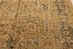 Authentic 19th Century Persian Tabriz Botanic Handmade Wool Rug - 2464999