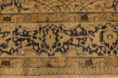 Authentic 19th Century Persian Tabriz Botanic Handmade Wool Rug - 2465001