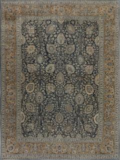 Authentic 19th Century Persian Tabriz Botanic Handwoven Wool Rug - 2462078