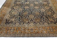 Authentic 19th Century Persian Tabriz Botanic Handwoven Wool Rug - 2462079