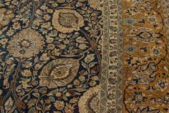 Authentic 19th Century Persian Tabriz Botanic Handwoven Wool Rug - 2462081