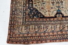 Authentic 19th Century Persian Tabriz Floral Handwoven Wool Rug - 2465089