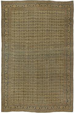 Authentic 19th Century Persian Tabriz Handmade Wool Carpet - 2461936