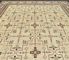Authentic 19th Century Samarkand Handmade Wool Rug - 2460779