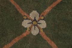 Authentic 19th Century Savonnerie Green Wool Carpet - 2460719