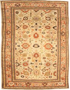 Authentic 19th Century Sultanabad Handmade Wool Rug - 2465342