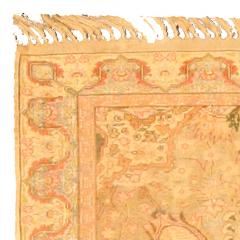 Authentic 19th Century Turkish Hereke Botanic Handmade Wool Rug - 2464645