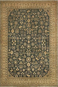 Authentic 19th Century Yarkand Handmade Wool Rug - 2460784