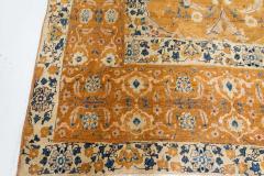 Authentic Antique Persian Bidjar Orange Handmade Wool Rug - 2446322