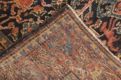 Authentic Antique Persian Feraghan Animal Botanic Handmade Wool Rug - 2454234