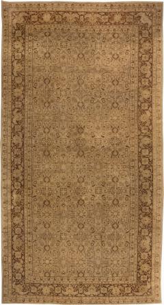 Authentic Early 20th Century Indian Amritsar Brown Rug - 2452950