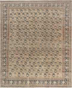 Authentic Early 20th Century Persian Tabriz Botanic Handmade Wool Rug - 2453521