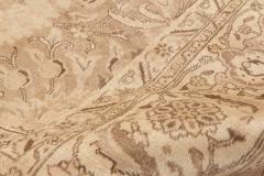 Authentic Early 20th Century Tabriz Botanic Handwoven Wool Rug - 2454450