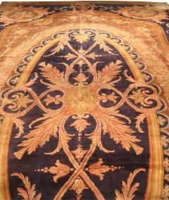 Authentic French Savonnerie Bold Botanic Handmade Wool Rug - 2461136