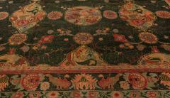 Authentic Indian Botanic Hand Knotted Wool Rug - 2443581