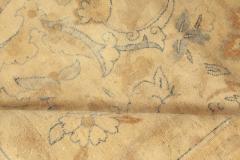 Authentic Indian Botanic Handmade Wool Rug Size Adjusted  - 2453003