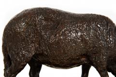 Authentic Lifetime Bronze Sculpture of Grazing Ewe by Rosa Bonheur ca 1860s - 4590513