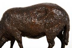 Authentic Lifetime Bronze Sculpture of Grazing Ewe by Rosa Bonheur ca 1860s - 4590514