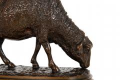 Authentic Lifetime Bronze Sculpture of Grazing Ewe by Rosa Bonheur ca 1860s - 4590515