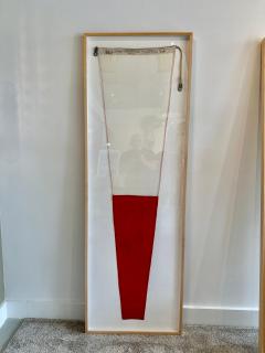 Authentic Nautical Signal Flag from 1940s Framed Professionally - 4619772