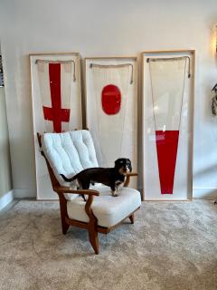 Authentic Nautical Signal Flag from 1940s Framed Professionally - 4619848