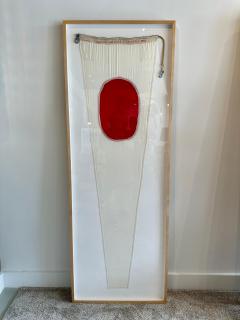 Authentic Nautical Signal Flag from 1940s Framed Professionally - 4619774