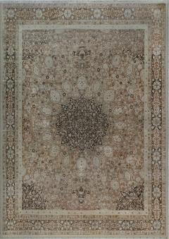 Authentic Oversized 19th Century Persian Tabriz Handmade Wool Carpet - 2462014